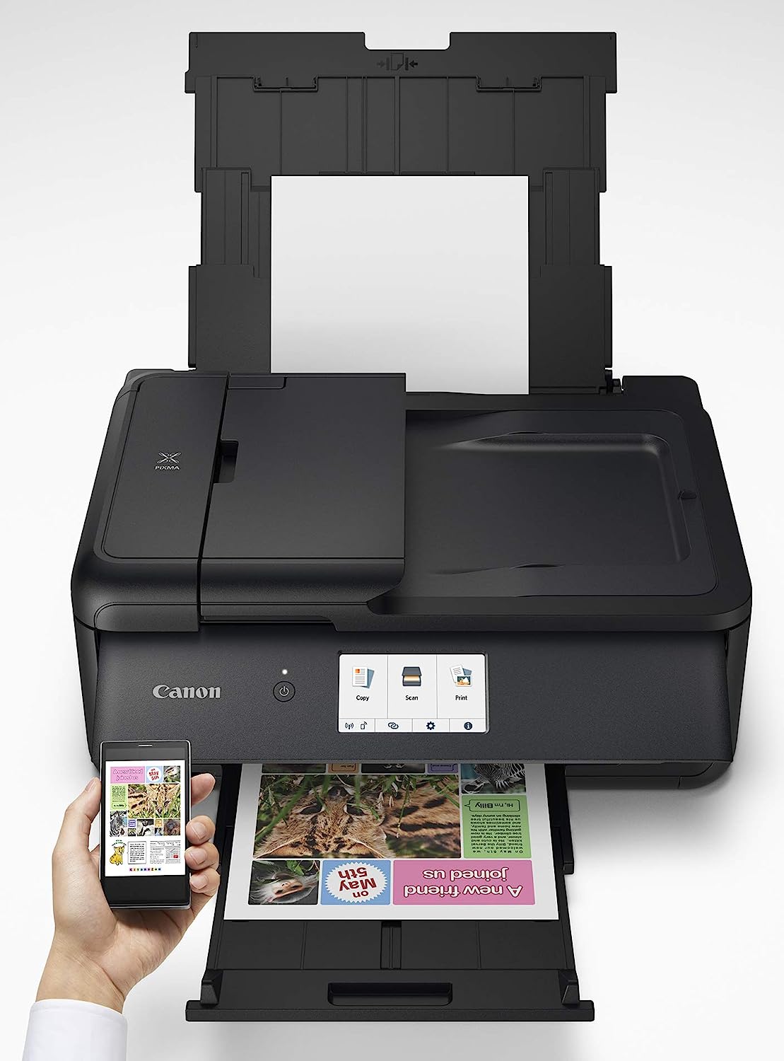 Canon PIXMA TS9520 All In one Wireless Printer Home or Office| Scanner | Copier | Mobile Printing with AirPrint and Google Cloud Print, Black, Works with Alexa, One Size - Image 5